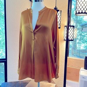 Vince silk dolman sleeve blouse size large.